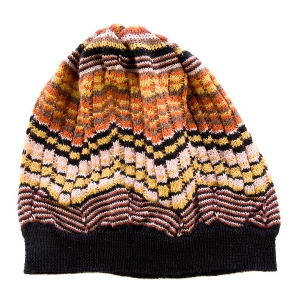 Missoni Wool Knit Beanie Hat, Small